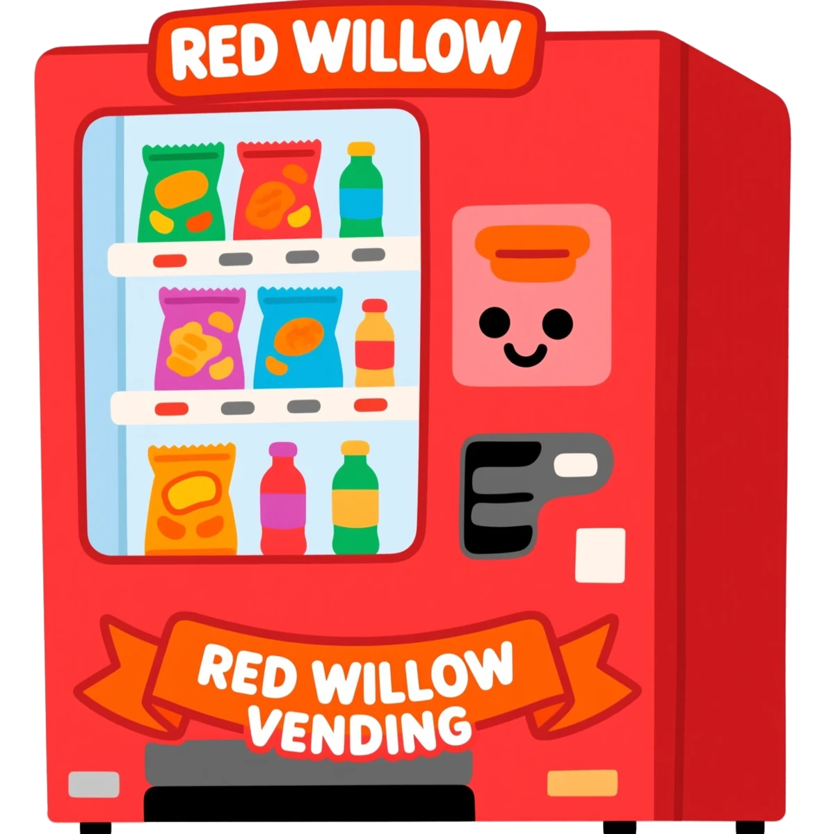 A Red Willow Vending vending machine